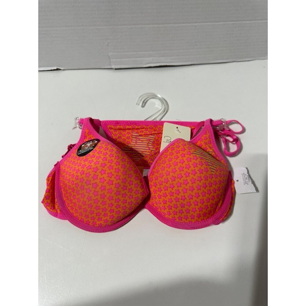 RENÉ Rofe Lingerie Floral Padded Bra & G-String thong Set 34B/M NWT